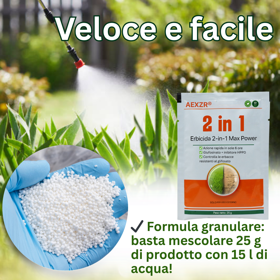 [Negozio Ufficiale]AEXZR® Erbicida 2-in-1 Max Power - Azione in 6 Ore – Niente Più Attese
